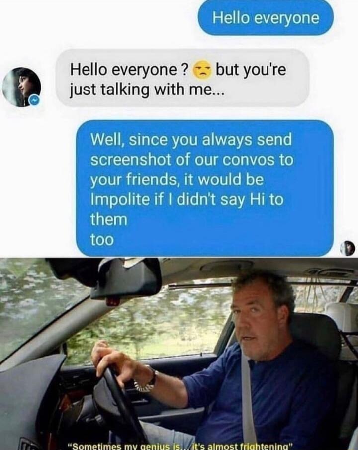 ello just talking with me v Hello everyone but youre