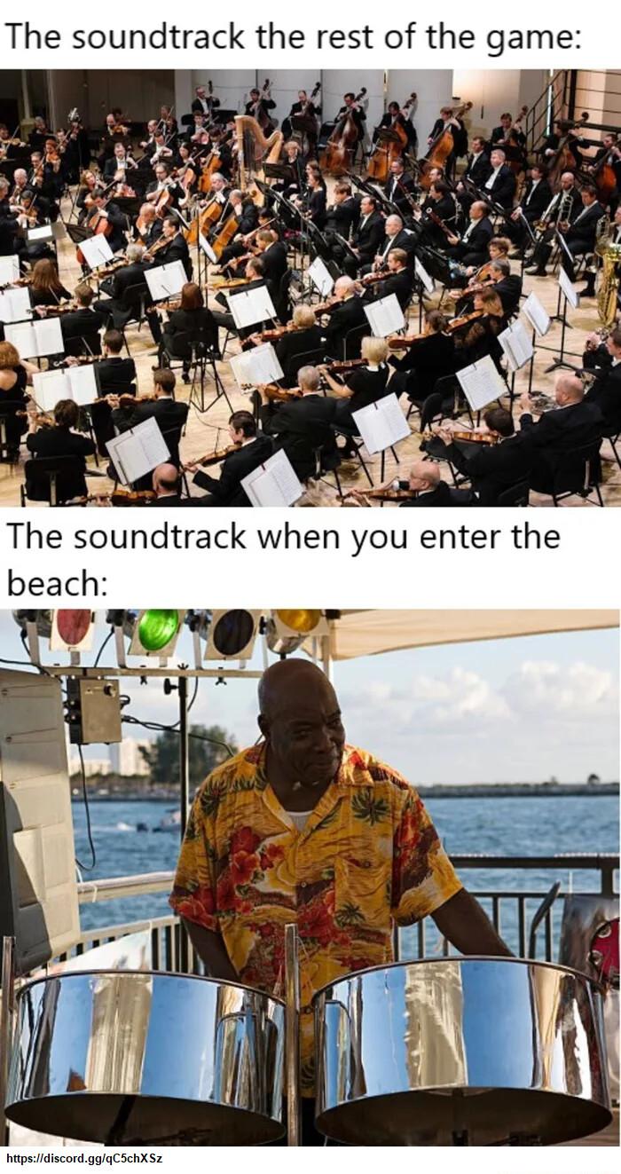 The soundtrack the rest of the game