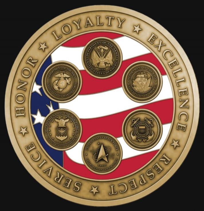 HONOR LOYALTY EXCELLENCE RESPECT SERVICE. Department of the Army. Department of the Navy. United States Marine Corps. Department of the Air Force. United States Space Force. United States Coast Guard.