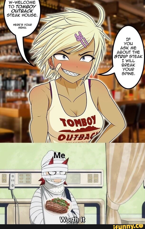 W WELCOME TO TOMBOY OUTBACK STEAK HOUSE ABOUT THE STRIP STEAK