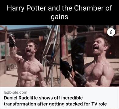 Harry Potter and the Chamber of gains Daniel Radcliffe shows off incredible transformation after getting stacked for TV role