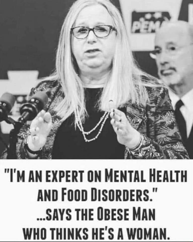 IM AN EXPERT ON MENTAL HEALTH AND FoOD DISORDERS SAYS THE OBESE MAN WHO THINKS HES A WOMAN