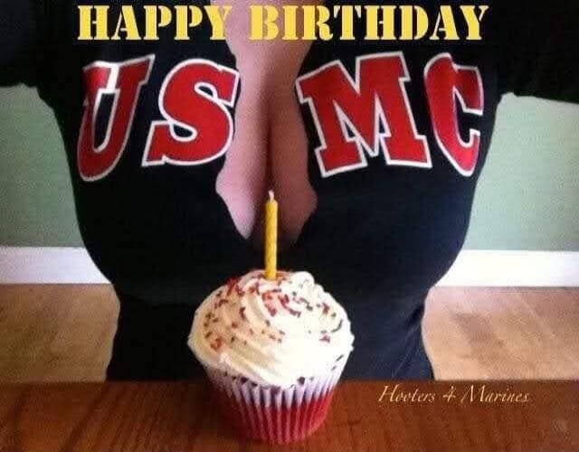 HAPPY BIRTHDAY US MC Hooters 4 Marines