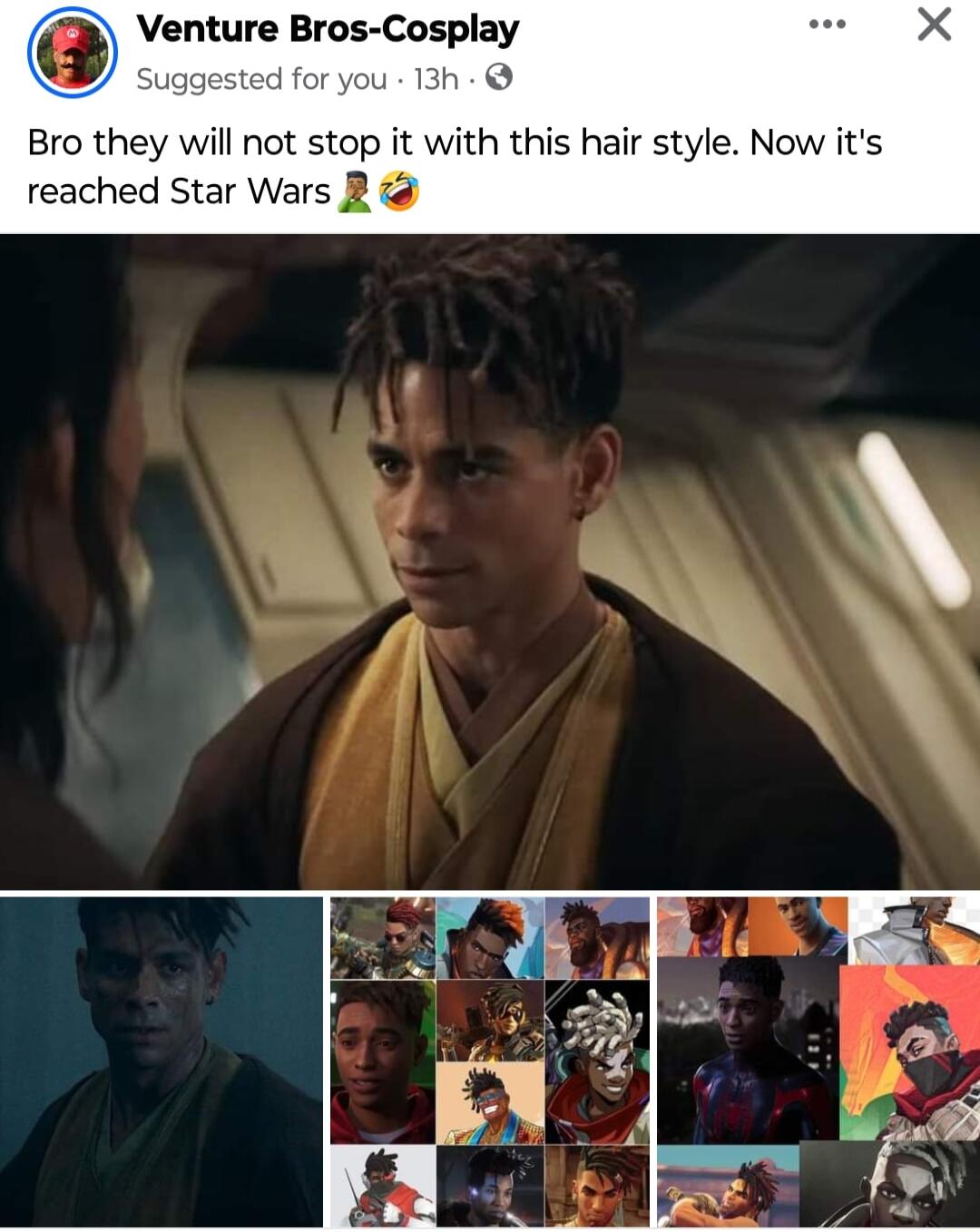 Venture Bros Cosplay Suggested for you 13h Bro they will not stop it with this hair style Now its reached Star Wars B