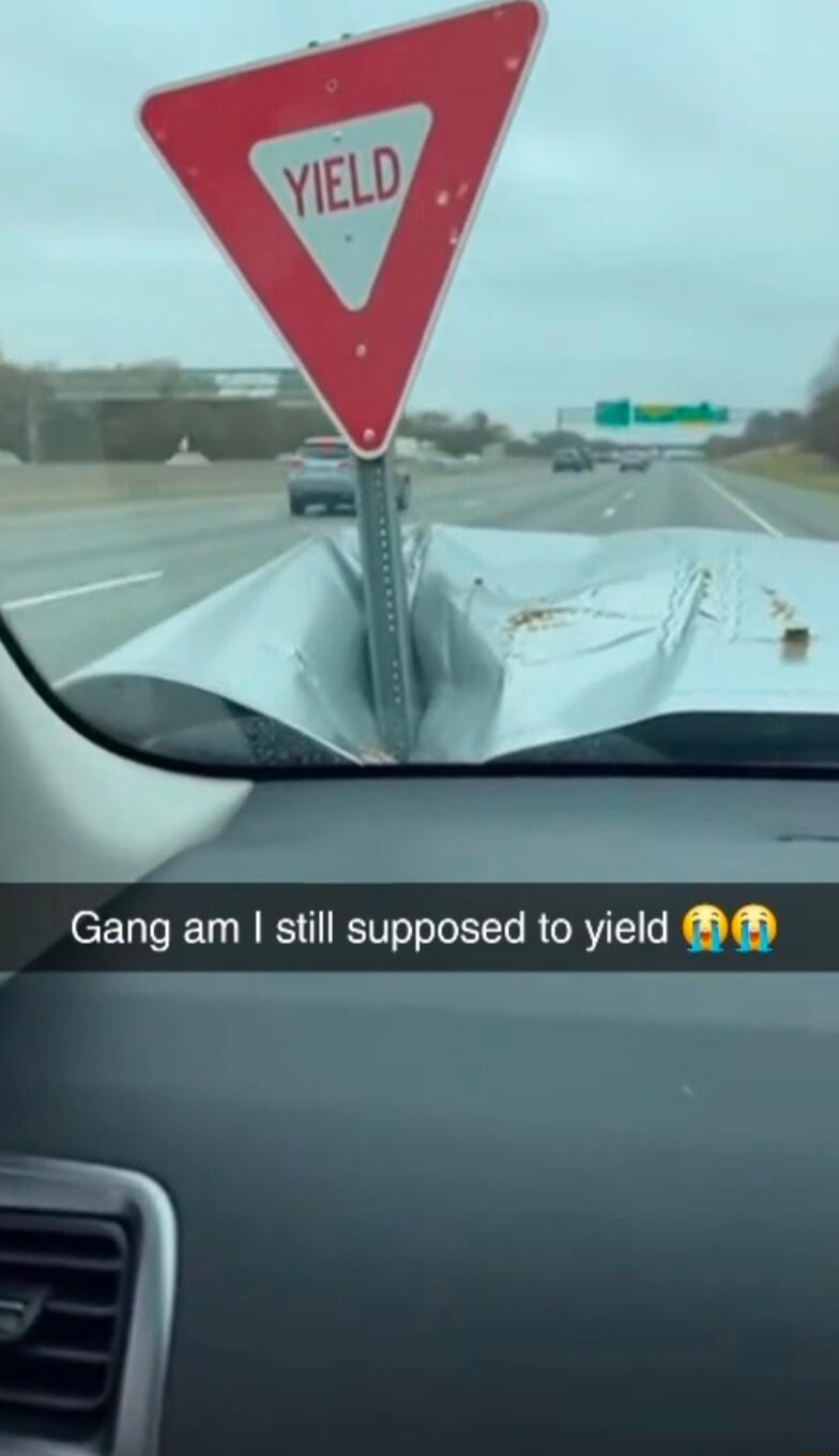 YIELD
Gang am I still supposed to yield 😭😭