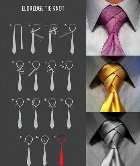 ELDREDGE TIE KNOT
1. 2. 3. 4. 5. 6. 7. 8. 9. 10. 11. 12. 13. 14. 15.
