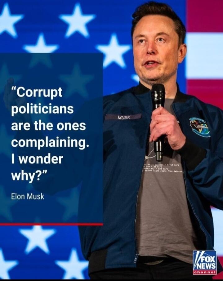 Corrupt LIELS EICRU Y Y I IETNTT wonder why Elon Musk Xk