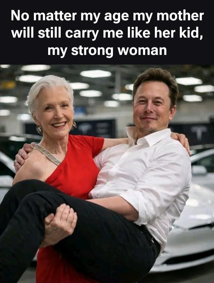 No matter my age my mother will still carry me like her kid, my strong woman