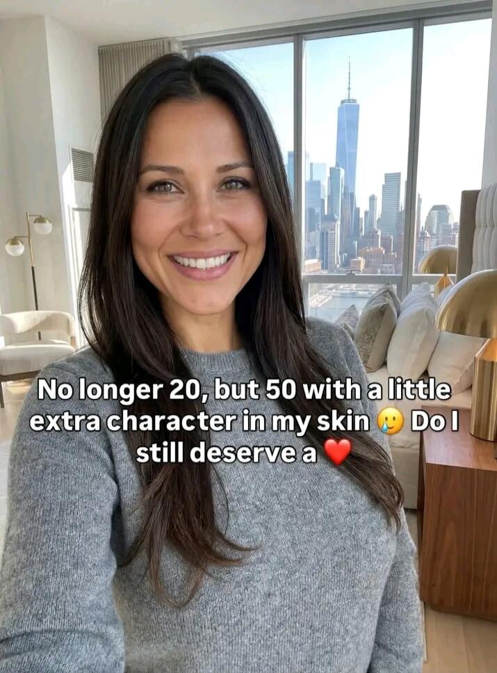 No longer 20, but 50 with a little extra character in my skin 🥹 Do I still deserve a ❤️