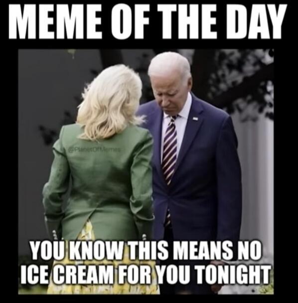 MEME OF THE DAY YOU KNOW THIS MEANS NO ICE CREAM FOR YOU TONIGHT