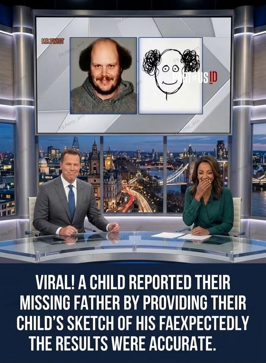VIRAL! A CHILD REPORTED THEIR MISSING FATHER BY PROVIDING THEIR CHILD'S SKETCH OF HIS FACE. EXPECTEDLY THE RESULTS WERE ACCURATE.