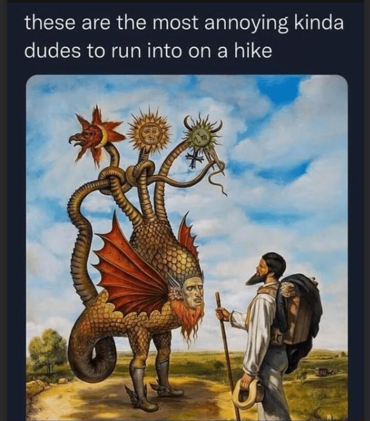 QISR TCR G SN TalaTo Vi aT A Nale dudes to run into on a hike