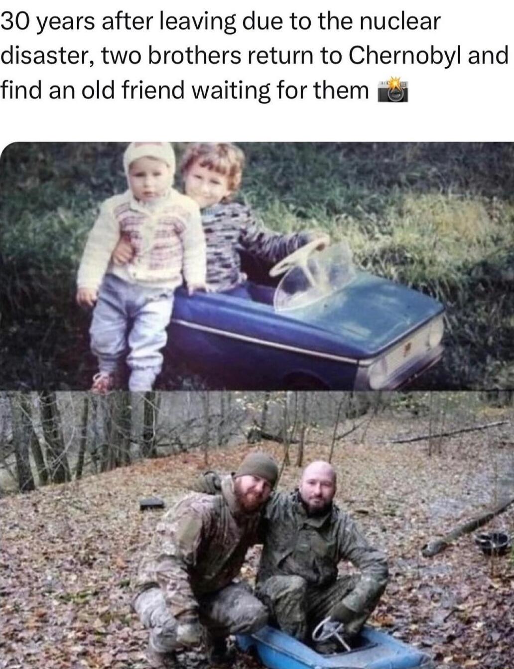 30 years after leaving due to the nuclear disaster two brothers return to Chernobyl and ind an old friend waiting for them wi