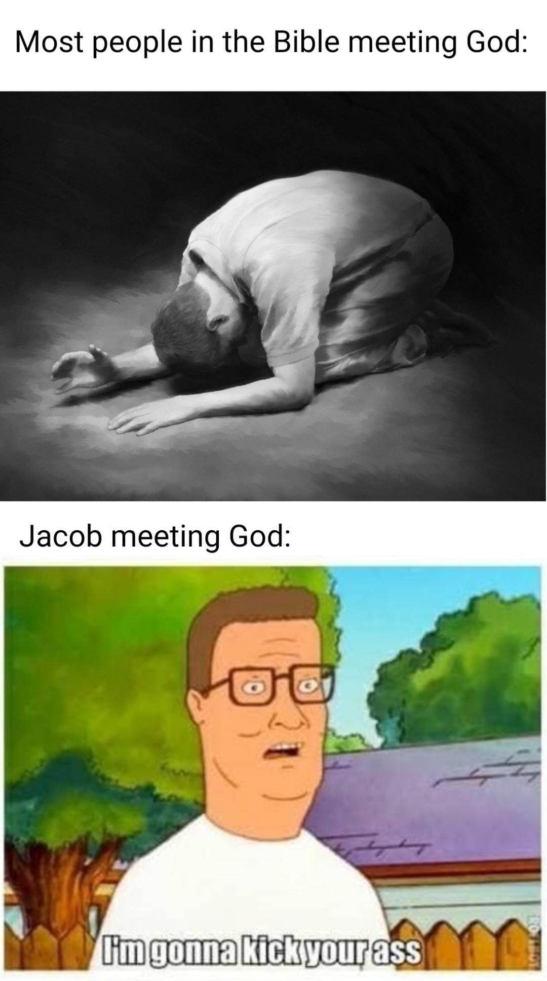 Most people in the Bible meeting God Jacob meeting God D O o ks