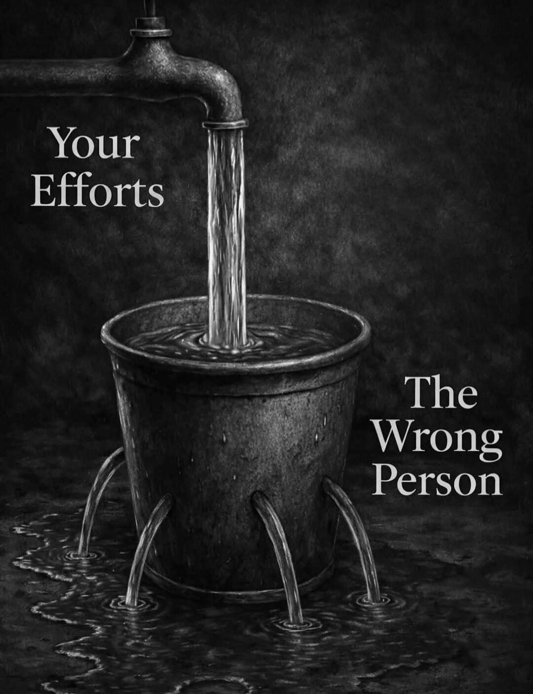Your Efforts
The Wrong Person