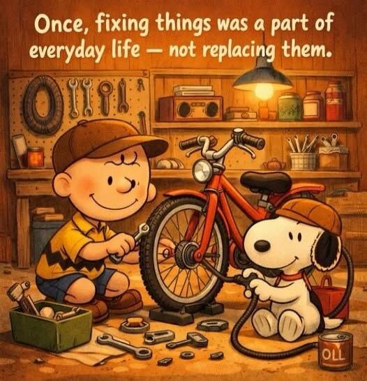 Once, fixing things was a part of everyday life - not replacing them.