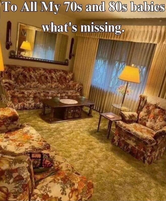 To All My 70s and 80s babies what's missing.