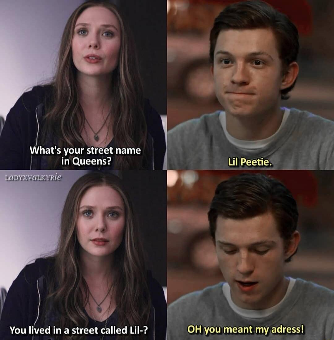 What's your street name in Queens? Lil Peetie. You lived in a street called Lil-? OH you meant my adress!