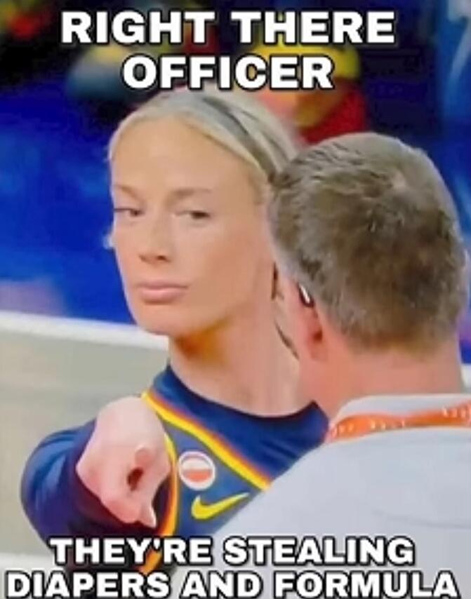 RIGHT THERE OFFICER THEY'RE STEALING DIAPERS AND FORMULA