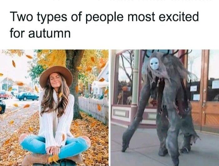 Two types of people most excited for autumn