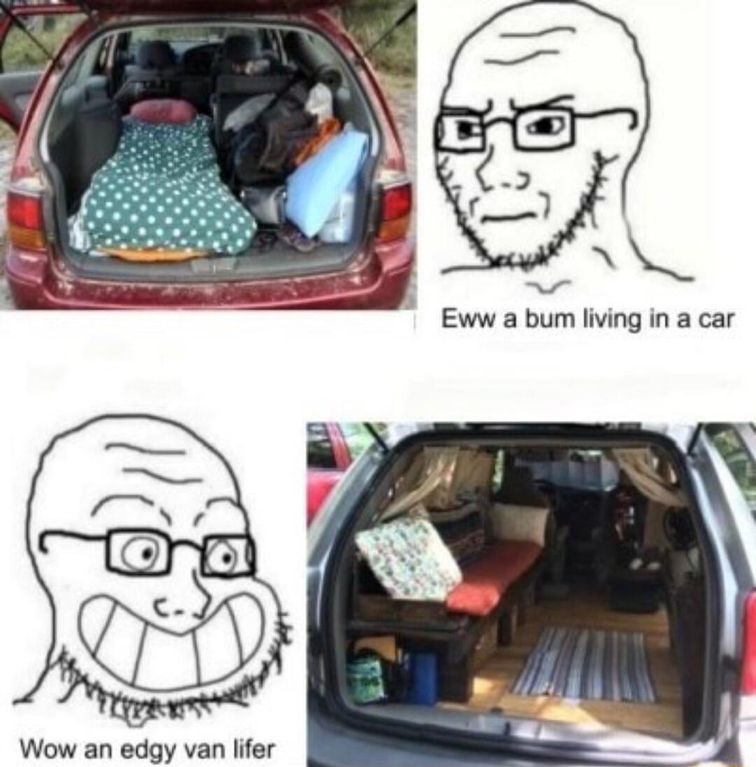 Wow an edgy van lifer