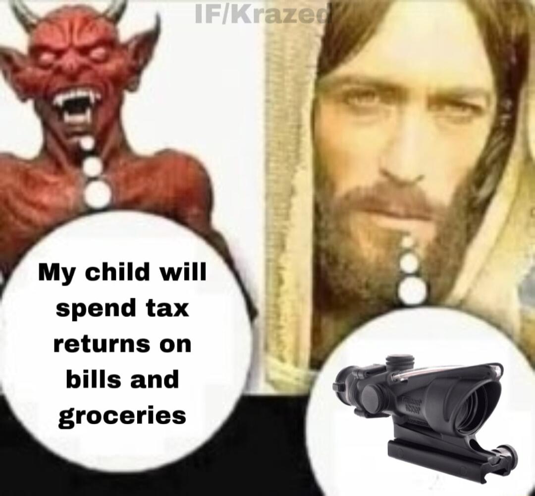 My child will spend tax returns on bills and groceries