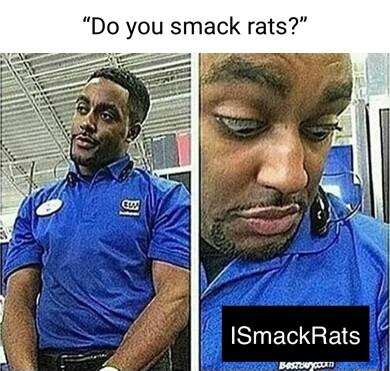 Do you smack rats A0 ismackRats i L0 e
