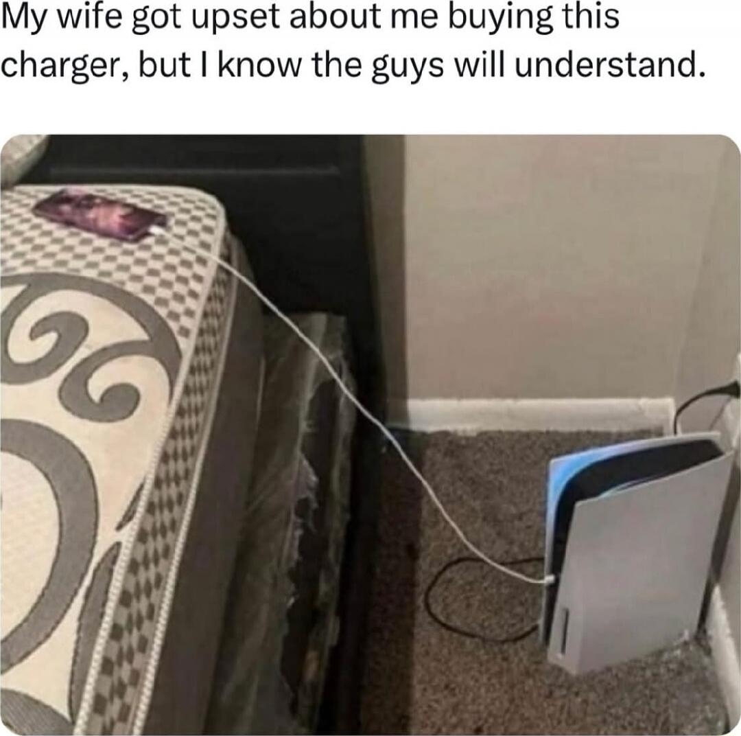 My wife got upset about me buying this charger, but I know the guys will understand.