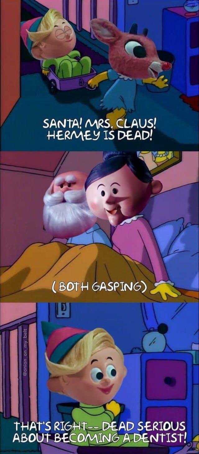 SANTA MRS CLAUS HERMEY 1S DEAD X N N CASPING A 4