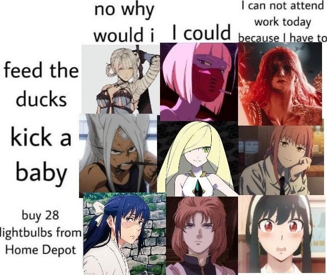 no Why can not attend work today would i could pecauce feed the ducks kick a baby buy 28 ightbulbs from Home Depot