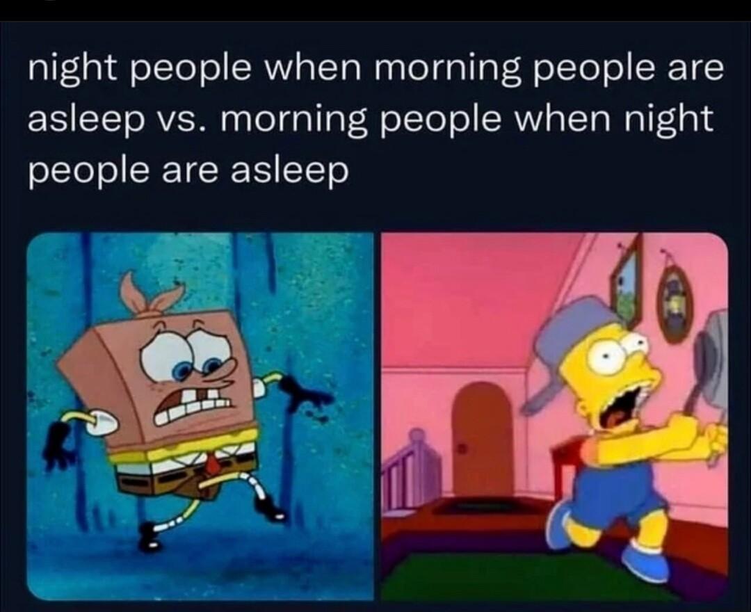 alfaife1Te o SRV TTo W To Tl p R o Yoo RETEEY asleep vs morning people when night o1ToTo CRTESR TS Y1