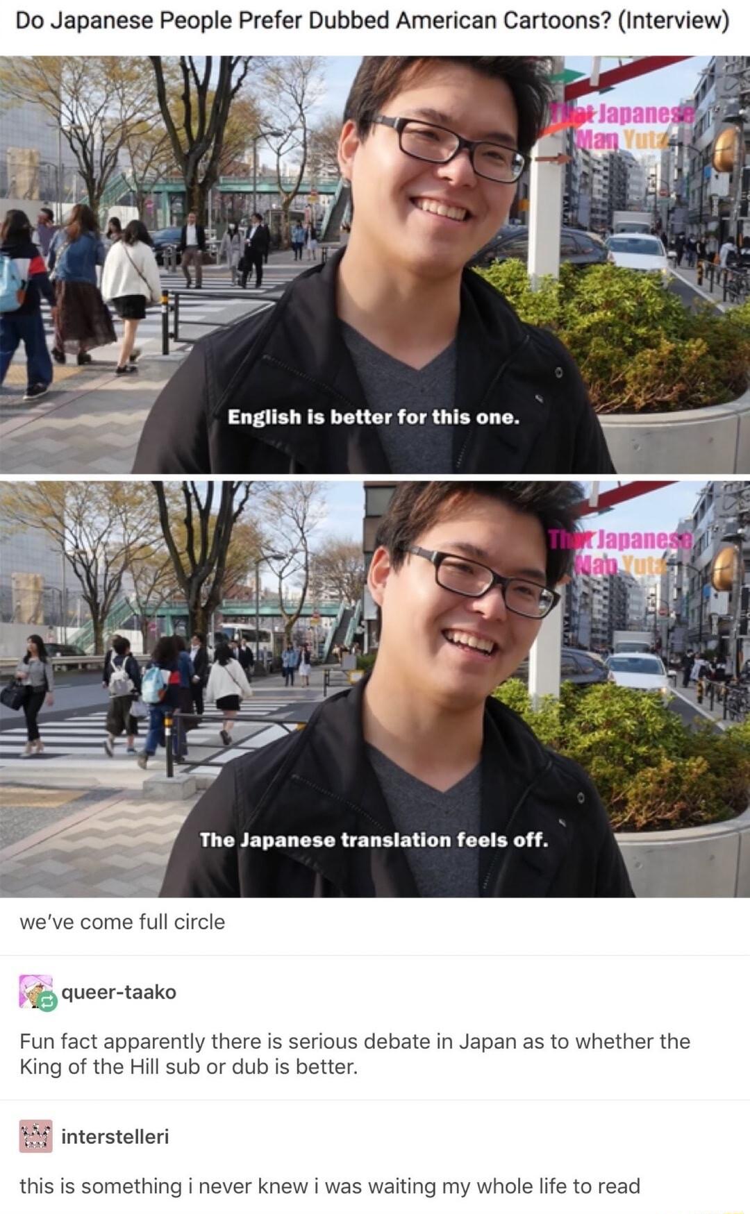 Do Japanese People Prefer Dubbed American Cartoons Interview me full queer taako interstelleri s something i never knew i was waiting m