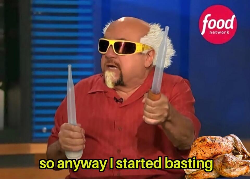 so anyway I started bas ting