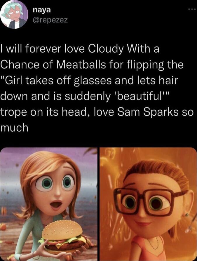 naya @repezez I will forever love Cloudy With a Chance of Meatballs for flipping the 