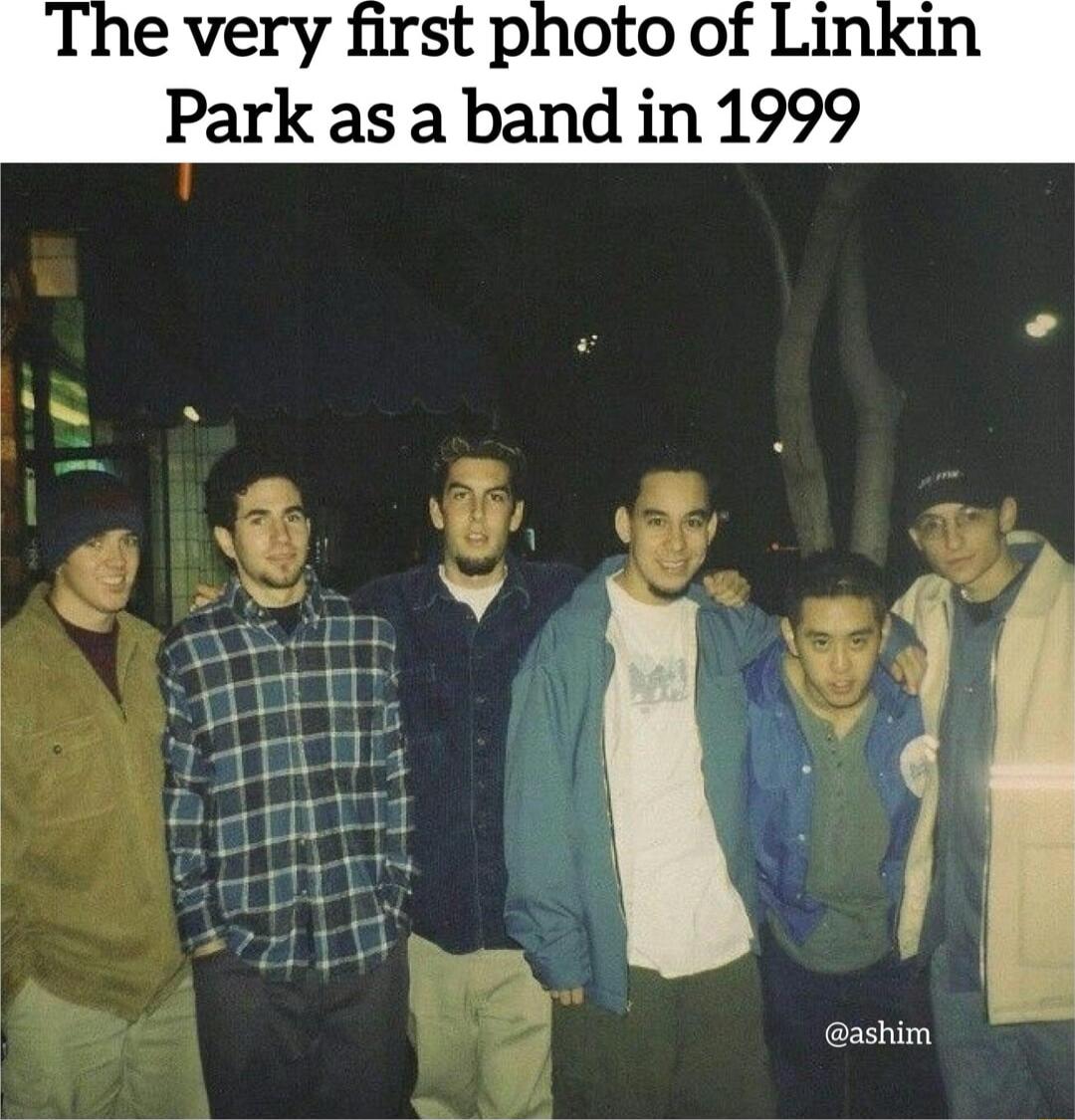 e very first photo of Linkin Park as a band in 1999