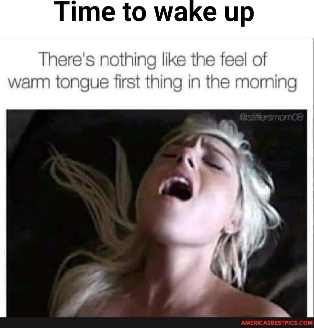 Time to wake up
There's nothing like the feel of warm tongue first thing in the morning