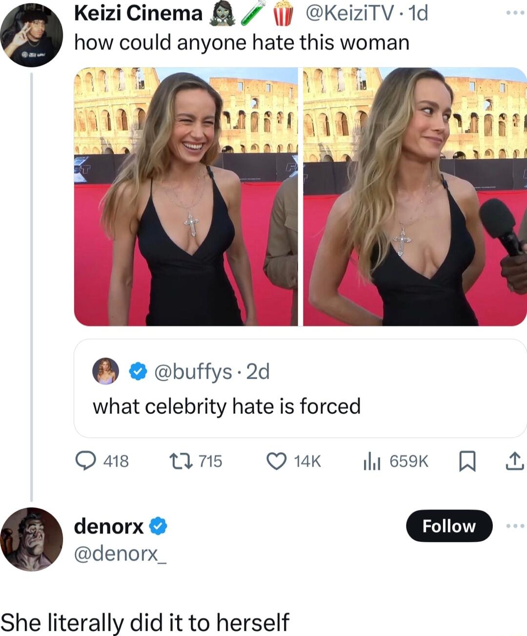 Keizi Cinema J KeiziTV 1d e how could anyone hate this woman buffys 2d what celebrity hate is forced Qs 0I5 Q1K liessk A denorx m denorx She literally did it to herself