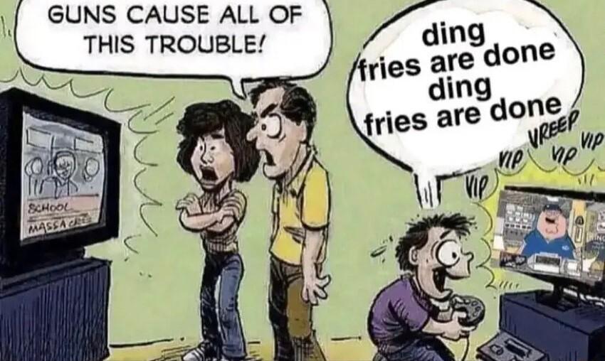 GUNS CAUSE ALL OF THIS TROUBLE