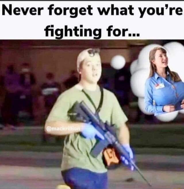 Never forget what you’re fighting for...