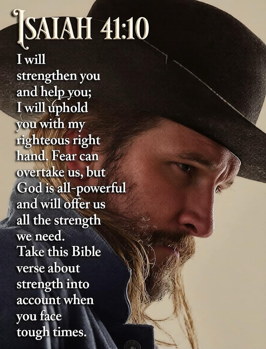 ISAIAH 41:10 I will strengthen you and help you; I will uphold you with my righteous right hand. Fear can overtake us, but God is all-powerful and will offer us all the strength we need. Take this Bible verse about strength into account when you face tough times.