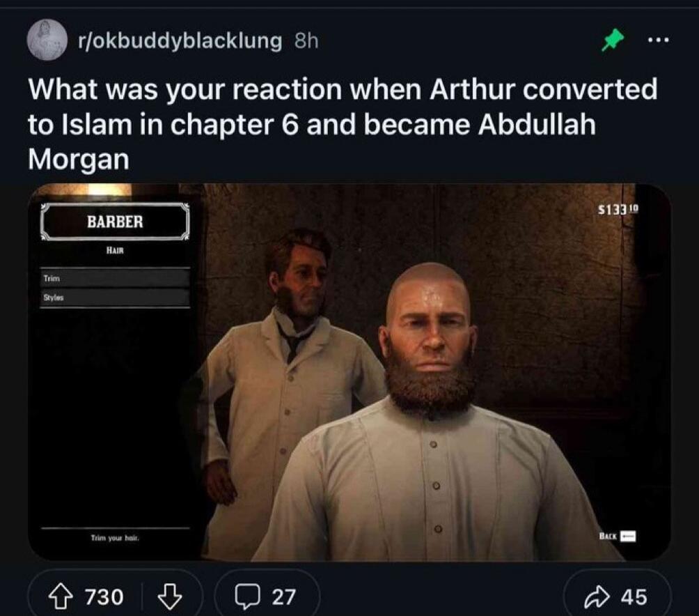 roxbudaybiackiung sn What was your reaction when Arthur converted to Islam in chapter 6 and became Abdullah Q70 Qo 45
