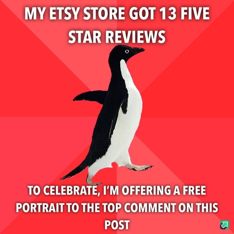 MY ETSY STORE GOT 13 FIVE