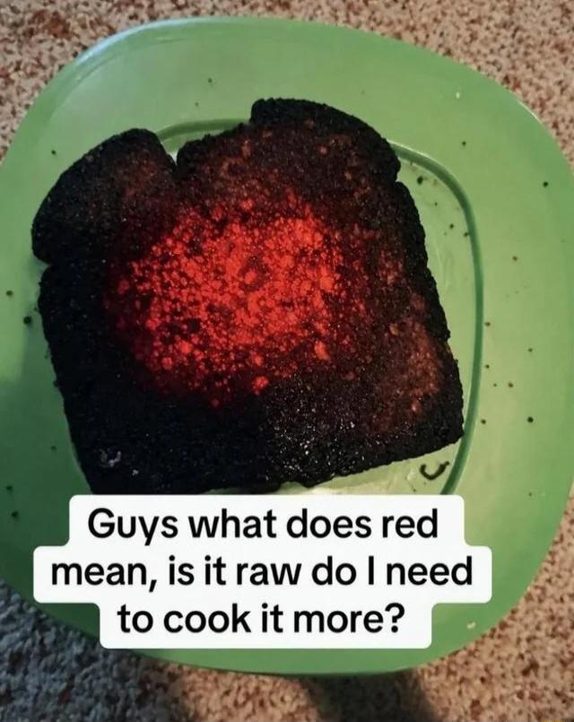 Guys what does red mean, is it raw do I need to cook it more?