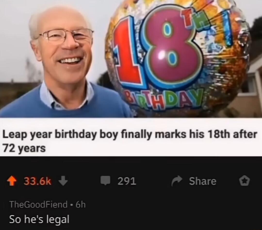 So hes legal