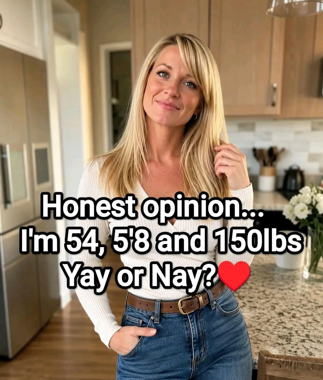 Honest opinion... I'm 54, 5'8 and 150lbs Yay or Nay?