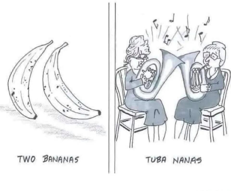 TWO BANANAS TUBA NANAS