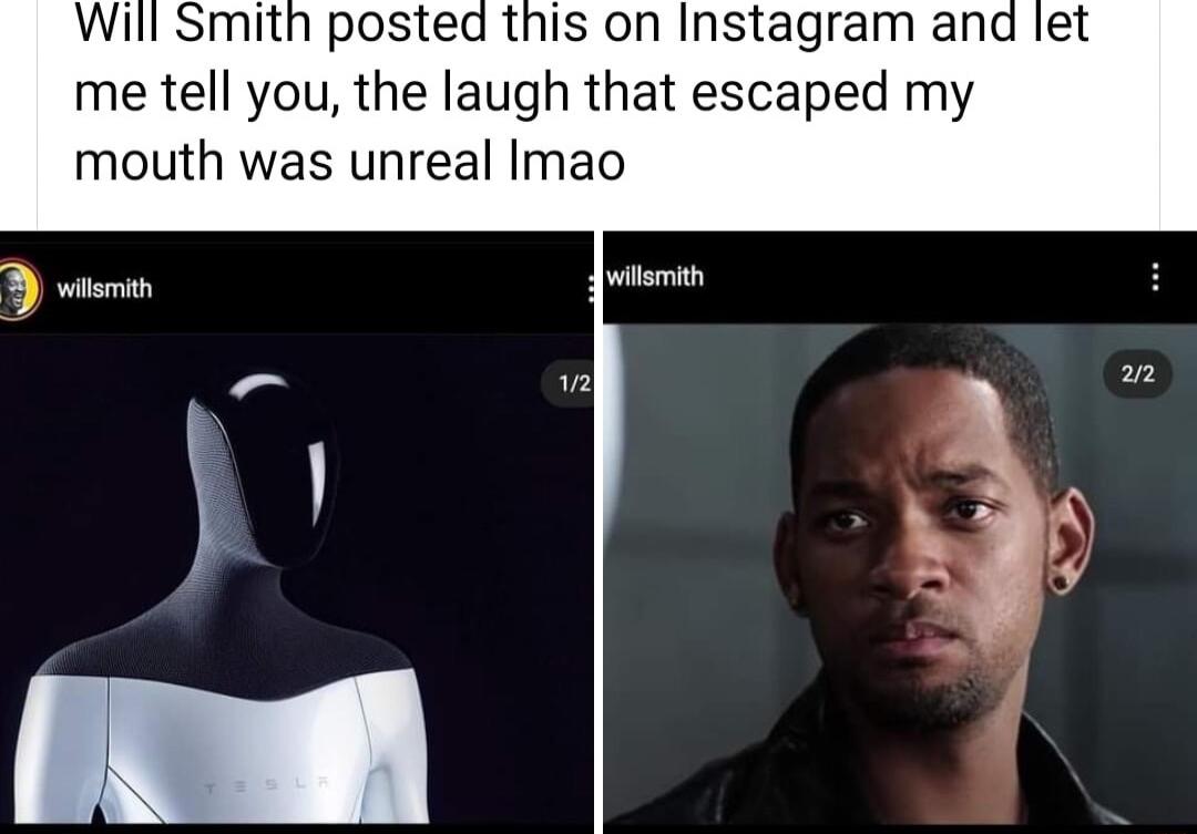 Il Smith posted this on Instagram and let me tell you the laugh that escaped my mouth was unreal Imao s