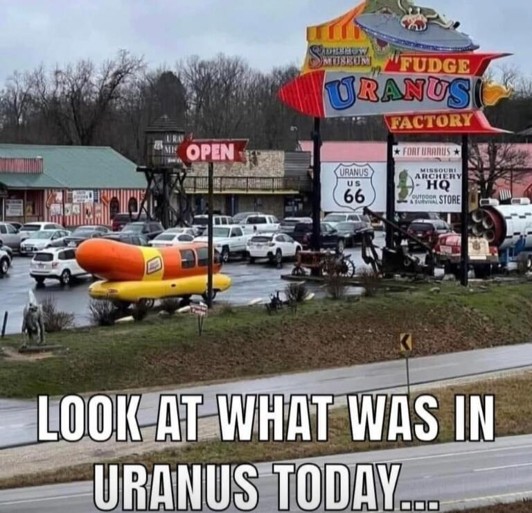 LOOK AT WHAT WAS IN URANUS TODAY...