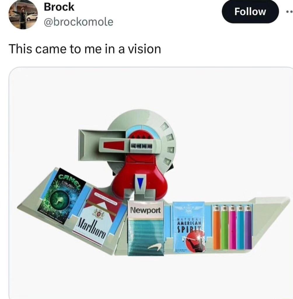 Brock brockomole This came to me in a vision Follow