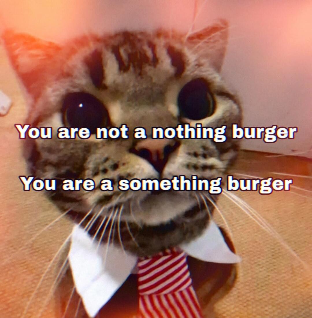 You are not a nothing burger You are a something burger